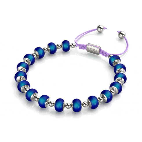 Chromata | Silber x Flieder | Stimmungsstein-Charm-Armband